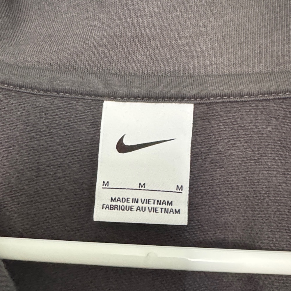 Nike Women’s Charcoal Zip-Up Sweater - Picture 2 of 5
